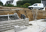 Réalisation des fondations à Villers-sur-Port